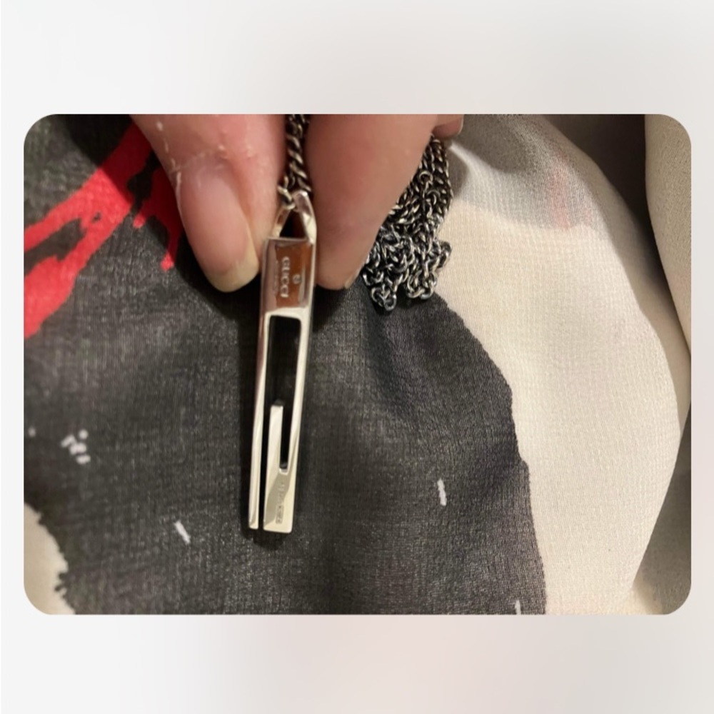 G gucci sterling silver necklace